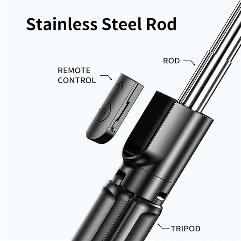 Selfie Stick Tripod with Light