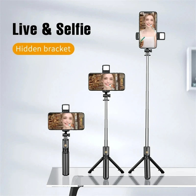 Selfie Stick Tripod with Light