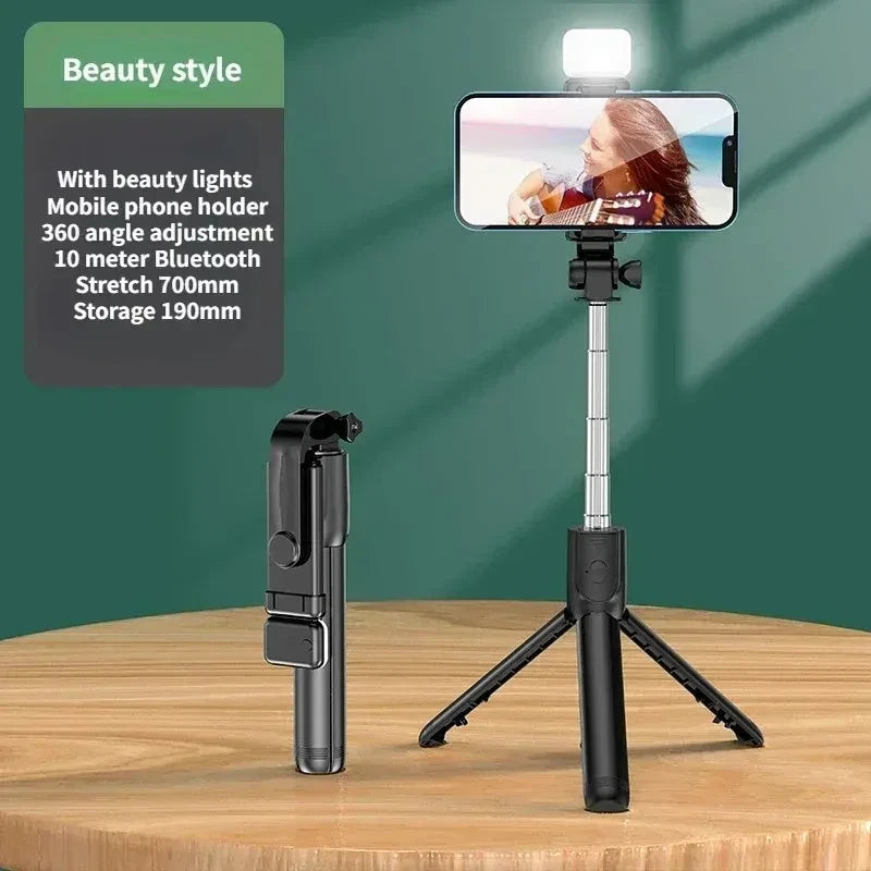 Selfie Stick Tripod with Light