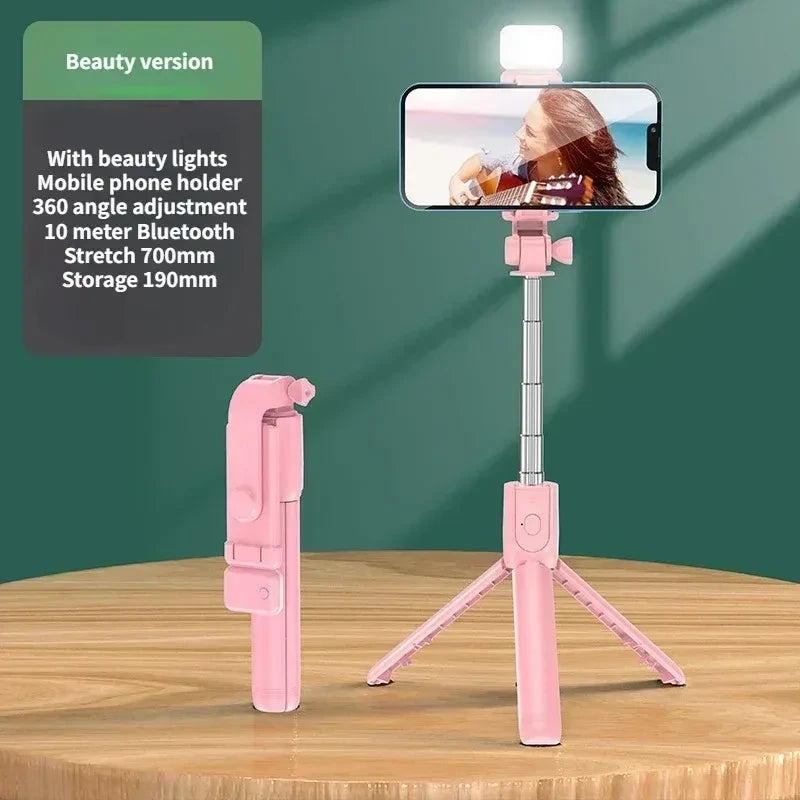 Selfie Stick Tripod with Light