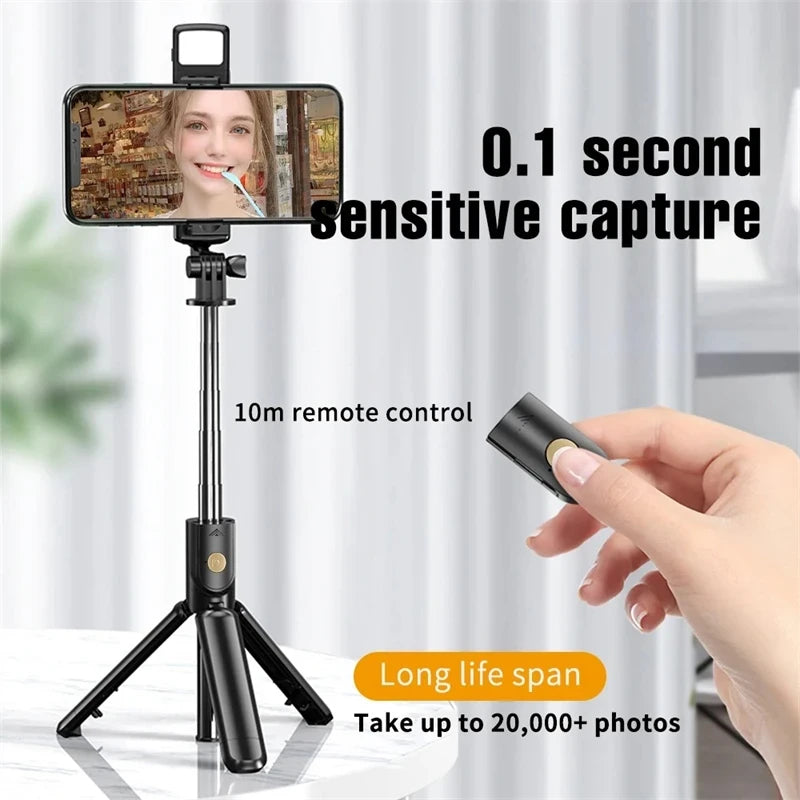 Selfie Stick Tripod with Light