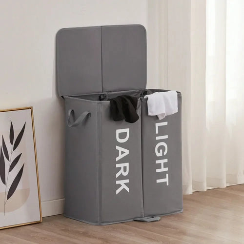 Collapsible Divided Laundry Hamper